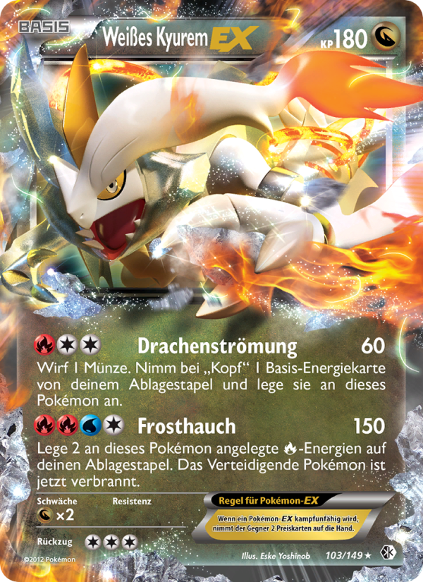 Weißes Kyurem-EX from Überschrittene Schwellen