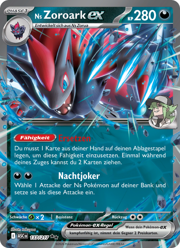 Ns Zoroark-ex from Erhabene Helden