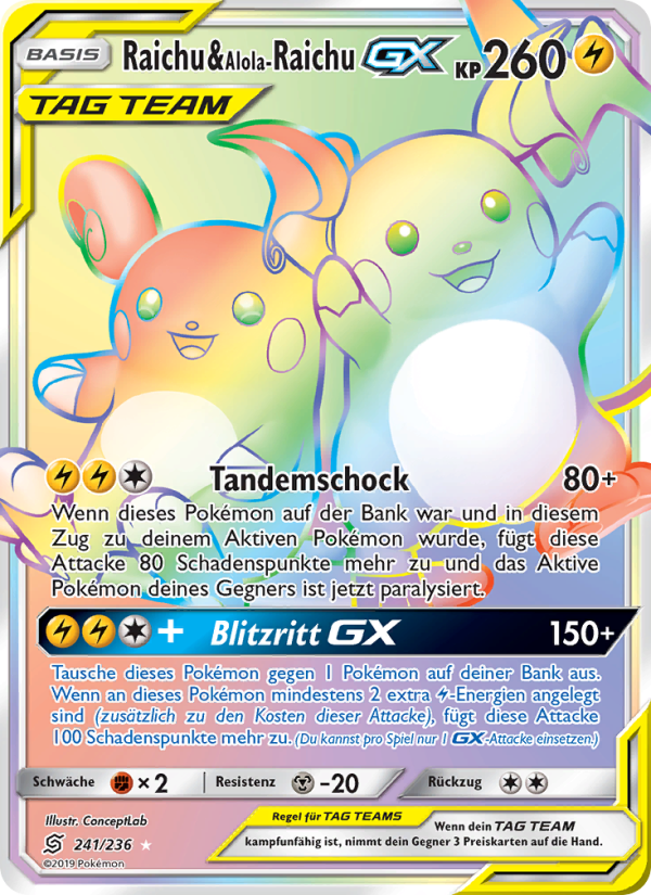 Raichu & Alola-Raichu GX