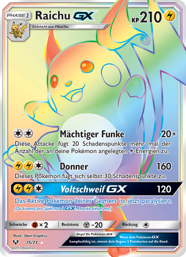 Raichu GX from Schimmernde Legenden
