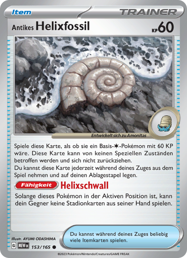 Antikes Helixfossil