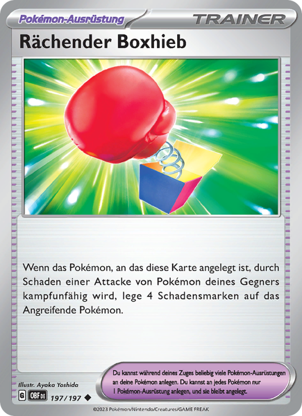 Rächender Boxhieb