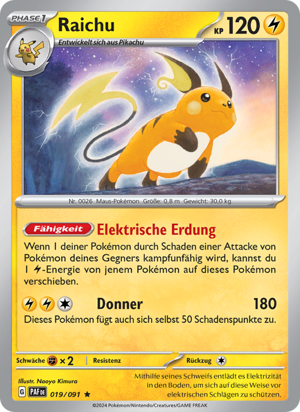 Raichu from Paldeas Schicksale