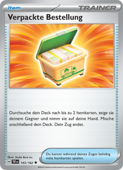 Verpackte Bestellung