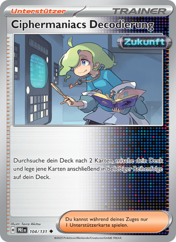 Ciphermaniacs Decodierung from Prismatische Entwicklungen