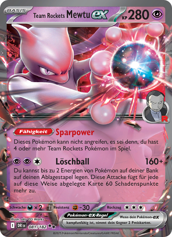 Team Rockets Mewtu-ex from Ewige Rivalen
