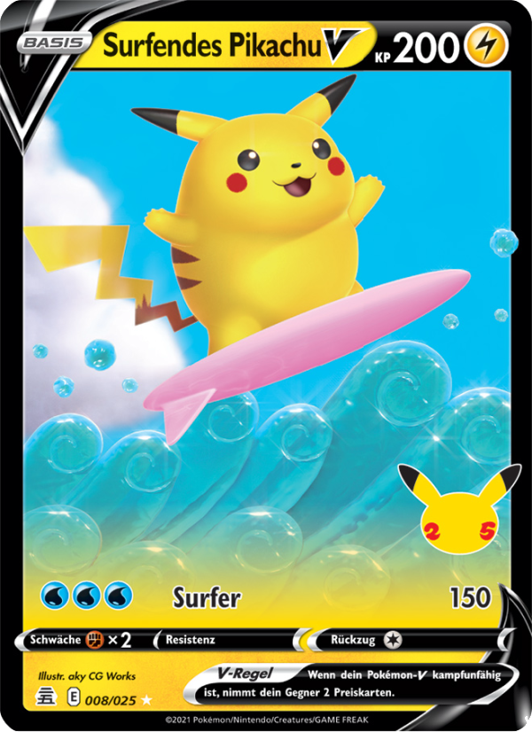 Surfendes Pikachu V