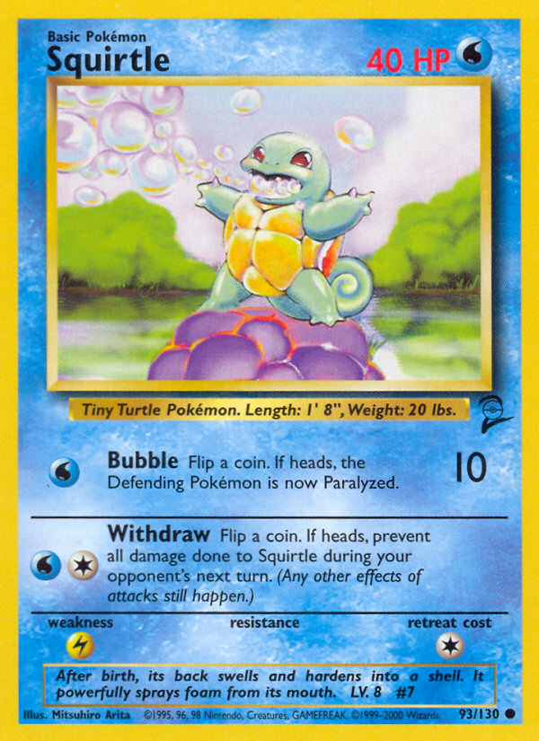 Squirtle from Base Set 2