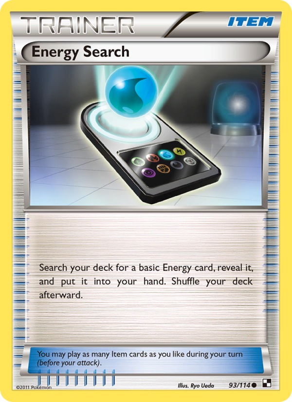 Energy Search from Black & White