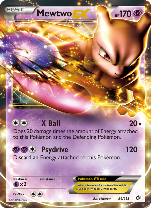 Mewtwo-EX from Tesouros Lendários