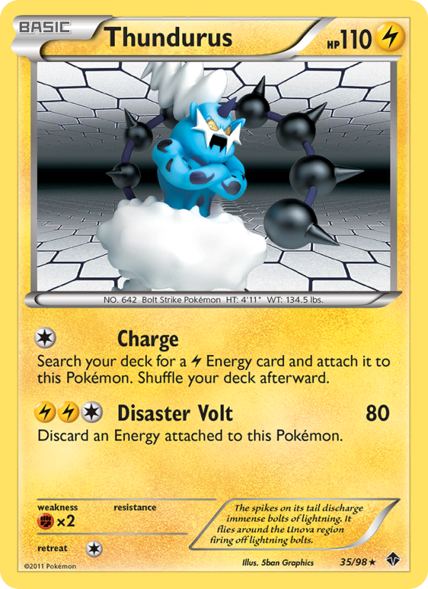 Thundurus — Rare card from Emerging Powers