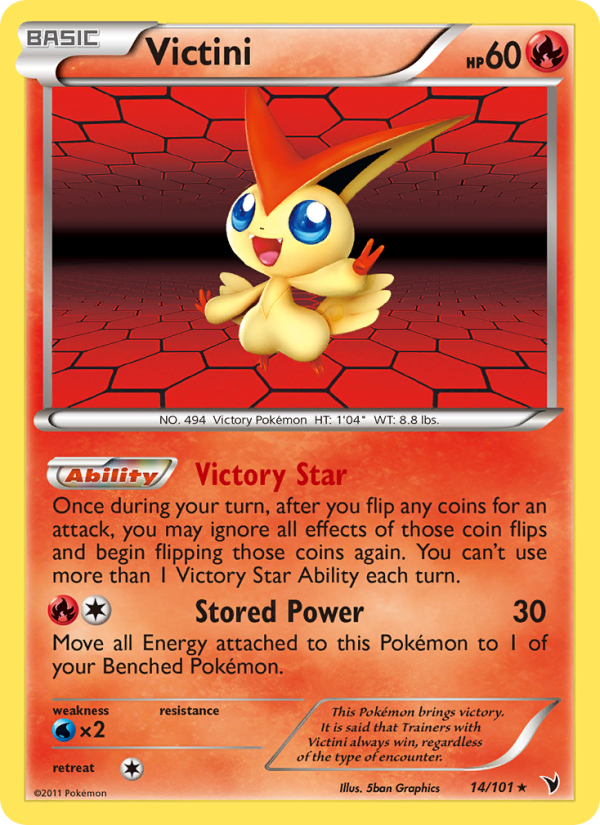 Victini — Rare card from Noble Victories