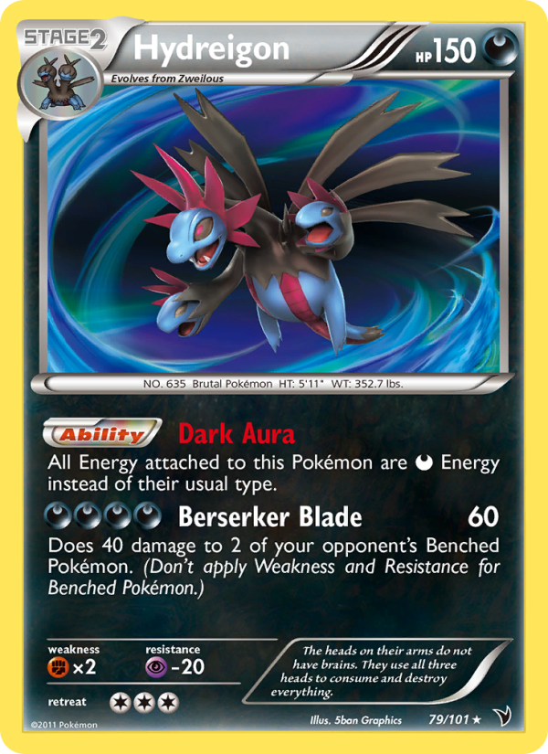 Hydreigon — Rare card from Noble Victories