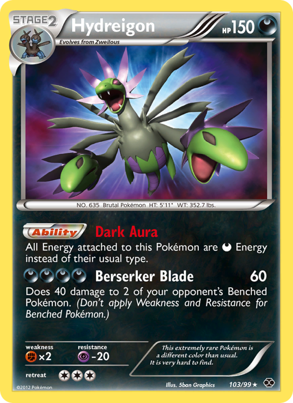 Hydreigon — Secret Rare card from Next Destinies