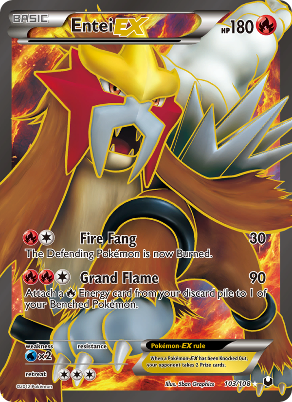 Entei-EX — Ultra Rare card from Dark Explorers