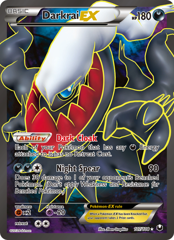 Darkrai-EX — Ultra Rare card from Dark Explorers
