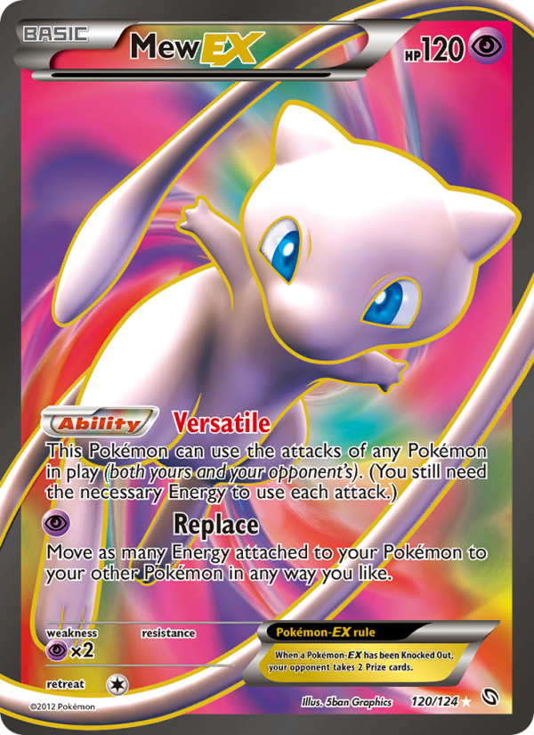 Mew-EX — Ultra Rare card from Dragons Exalted