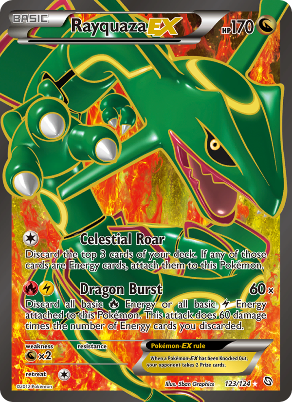Rayquaza-EX — Ultra Rare card from Dragons Exalted