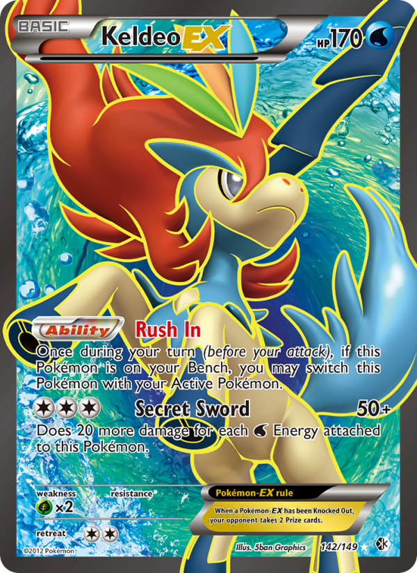 Keldeo-EX — Ultra Rare card from Boundaries Crossed