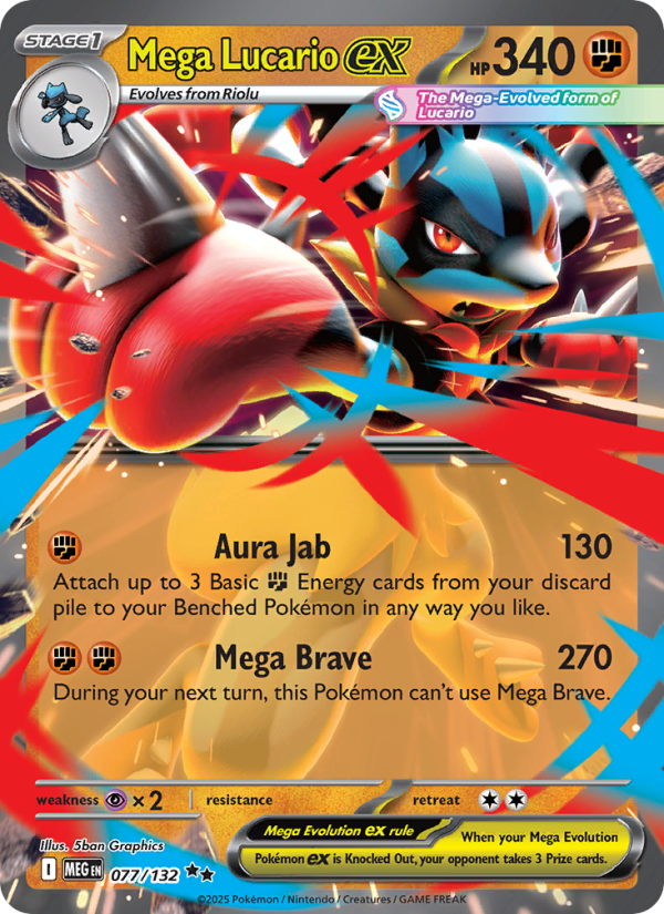 Mega Lucario ex from Mega Evolution