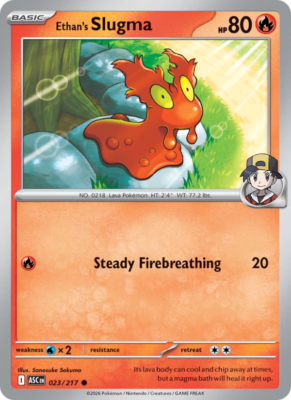 Ethan's Slugma from Ascended Heroes
