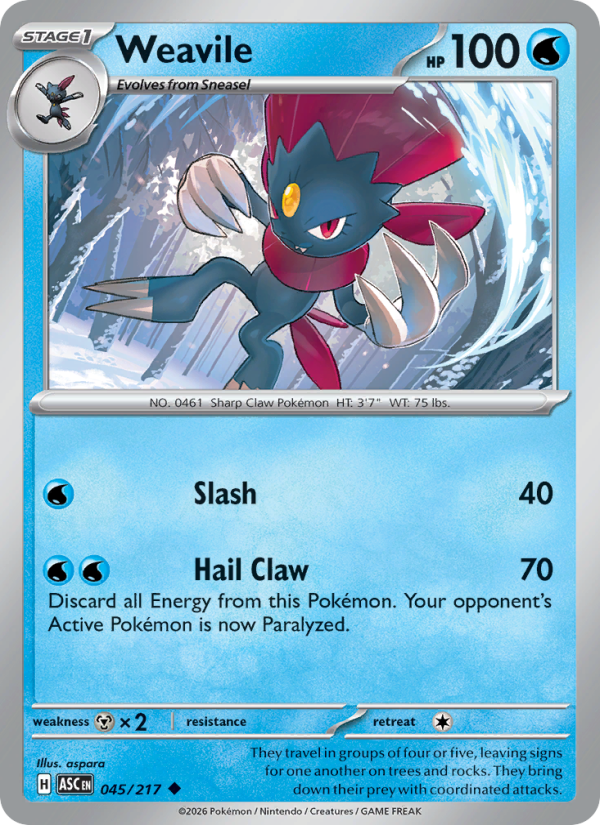 Weavile from Ascended Heroes