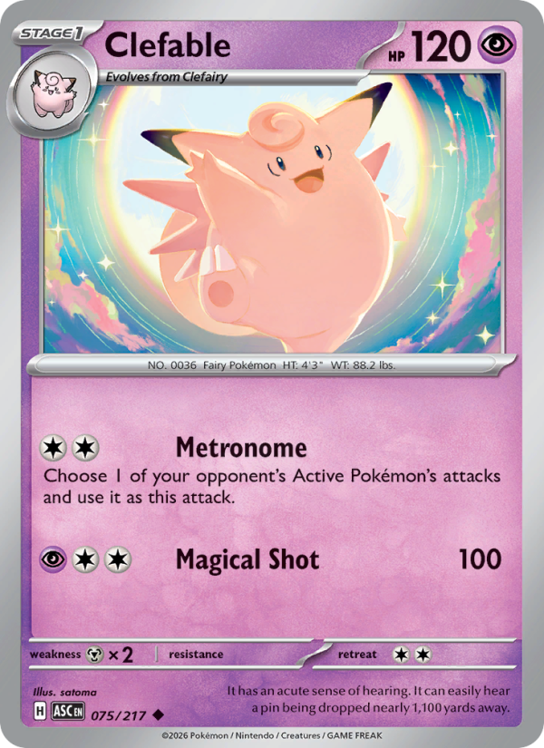 Clefable from Ascended Heroes