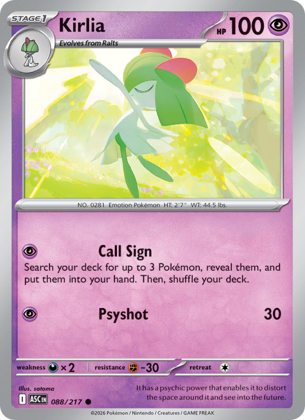 Kirlia from Ascended Heroes