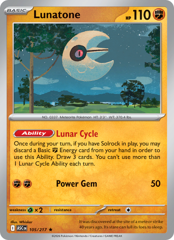 Lunatone from Ascended Heroes