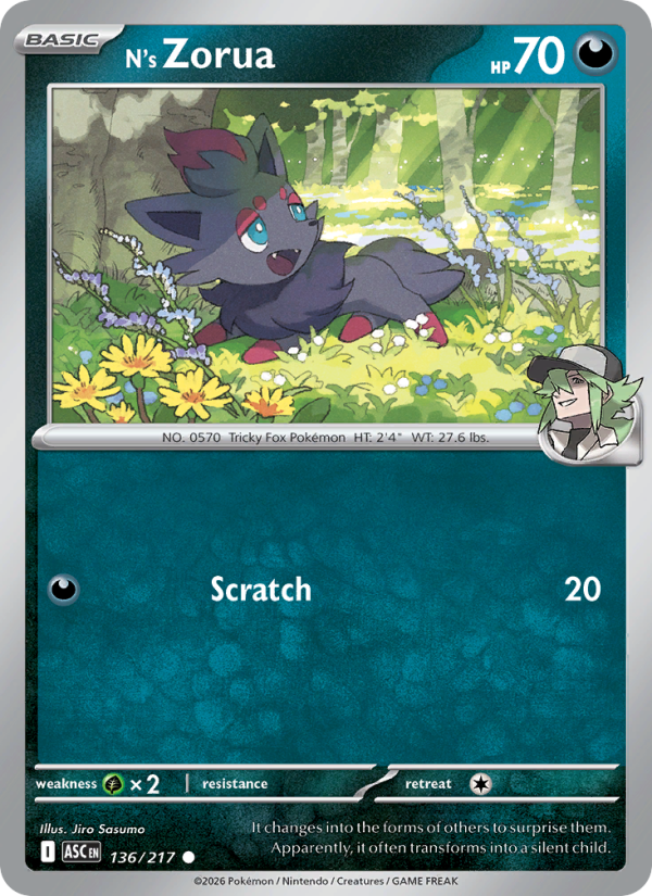 N's Zorua from Ascended Heroes