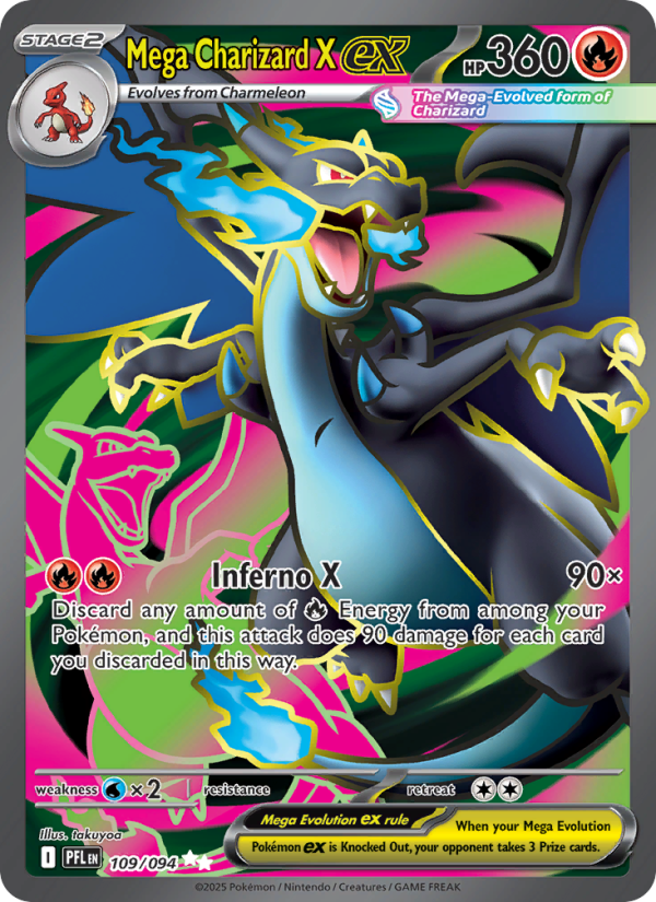 Mega Charizard X ex — Ultra Rare card from Phantasmal Flames