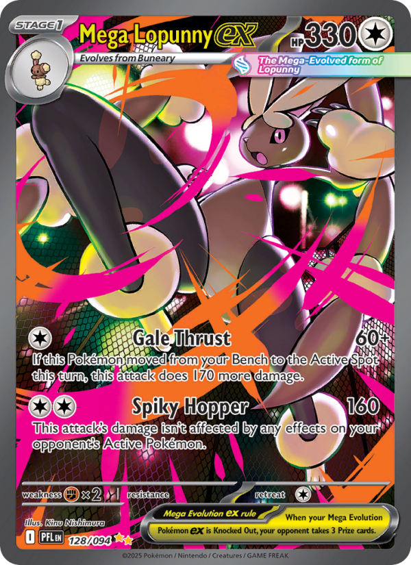 Mega Lopunny ex — Special illustration rare card from Phantasmal Flames