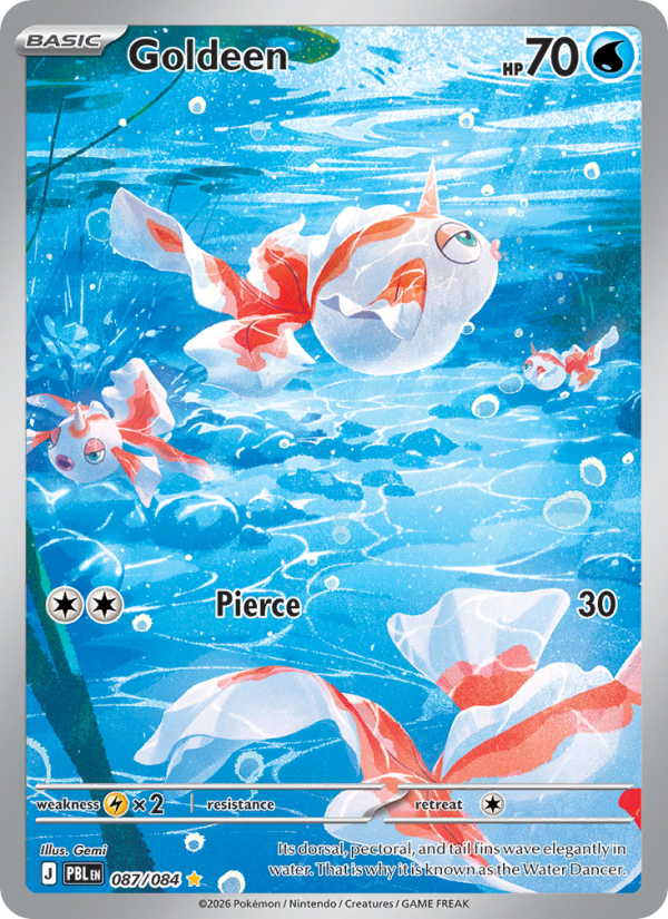 Goldeen — Illustration rare card from Pitch Black