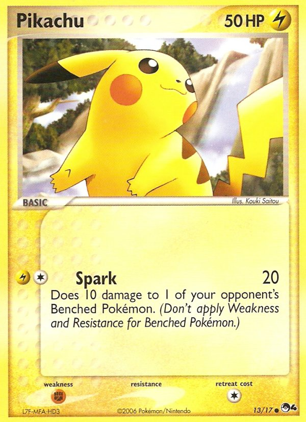 Pikachu — Common card from POP Series 4