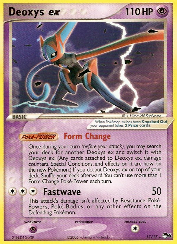 Deoxys ex — Ultra Rare card from POP Series 4