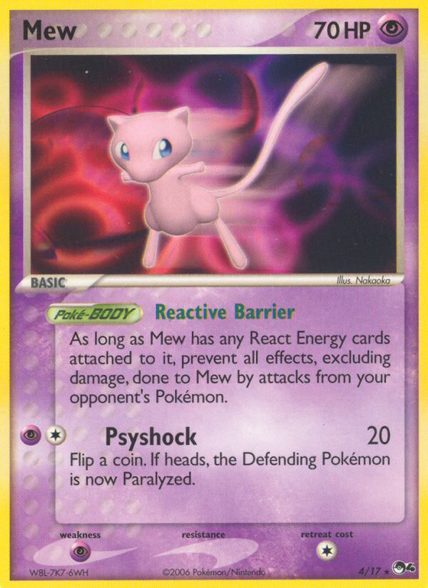 Mew — Rare card from POP Series 4