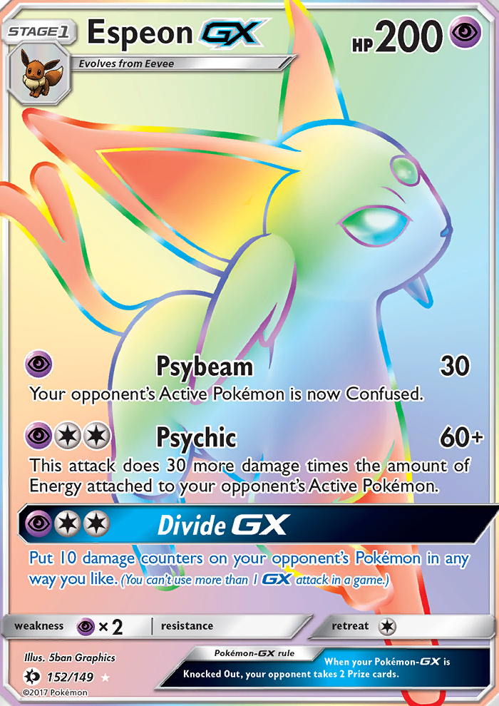 Espeon GX — Secret Rare card from Sun & Moon