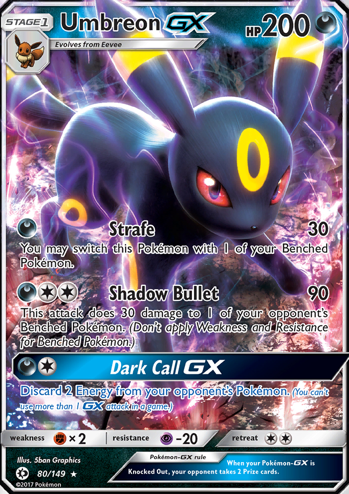 Umbreon GX — Ultra Rare card from Sun & Moon