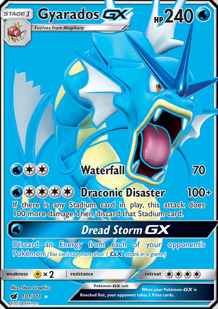 Gyarados GX — Ultra Rare card from Crimson Invasion