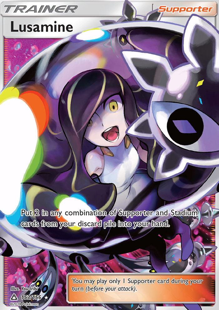 Lusamine — Ultra Rare card from Ultra Prism