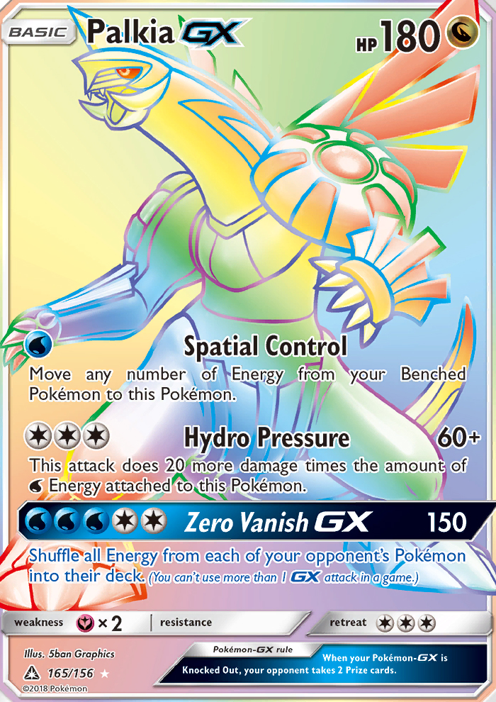Palkia GX — Secret Rare card from Ultra Prism