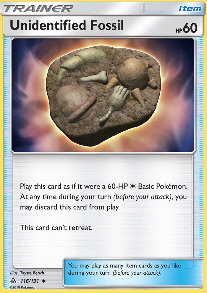 Unidentified Fossil from Forbidden Light
