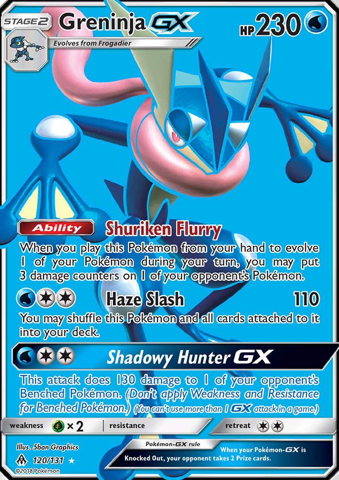 Greninja GX — Ultra Rare card from Forbidden Light