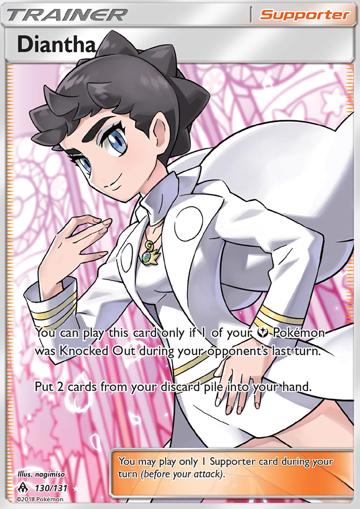Diantha — Ultra Rare card from Forbidden Light