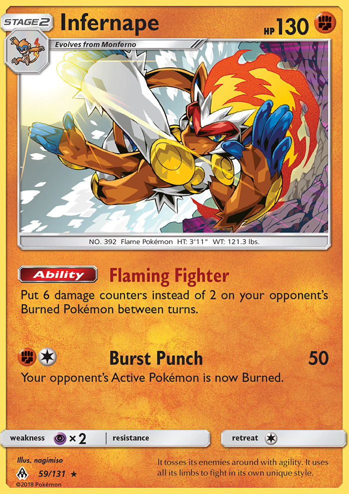 Infernape from Forbidden Light