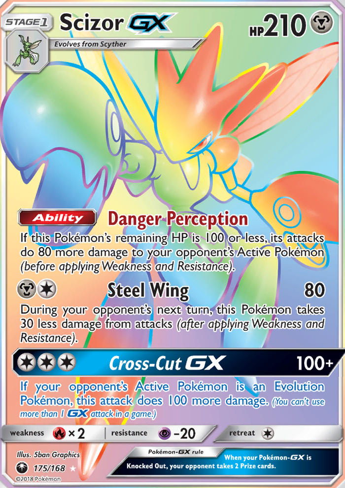 Scizor GX — Secret Rare card from Celestial Storm