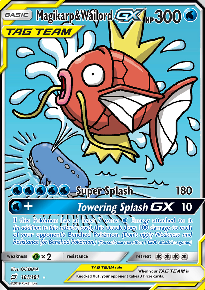 Magikarp & Wailord GX — Ultra Rare card from Team Up