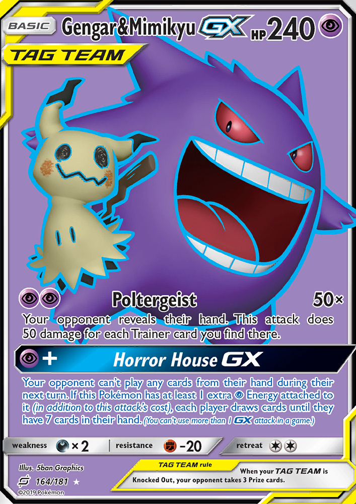 Gengar & Mimikyu GX — Ultra Rare card from Team Up