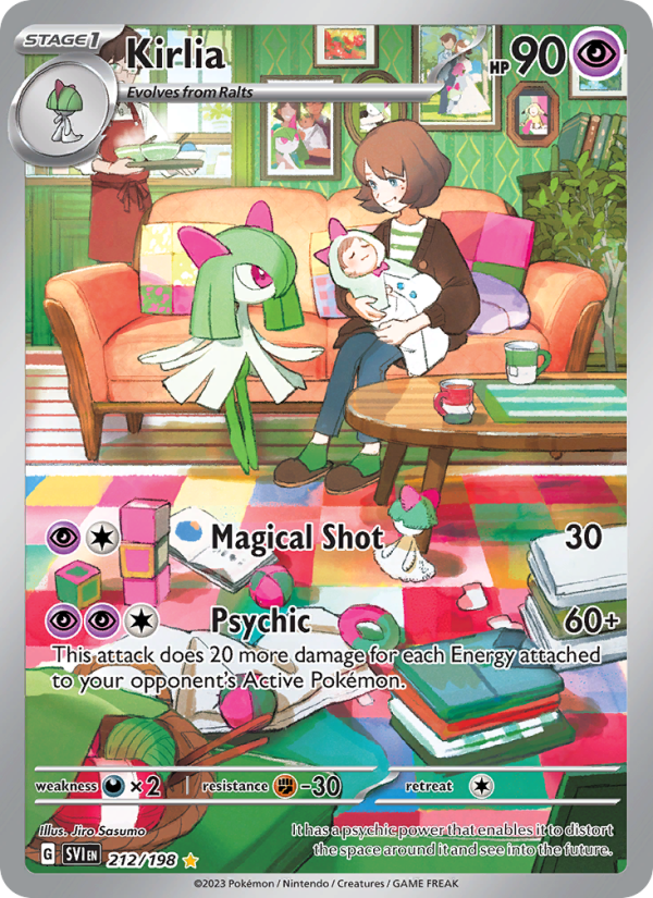 Kirlia — Illustration rare card from Scarlet & Violet