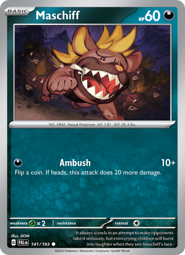 Maschiff from Paldea Evolved